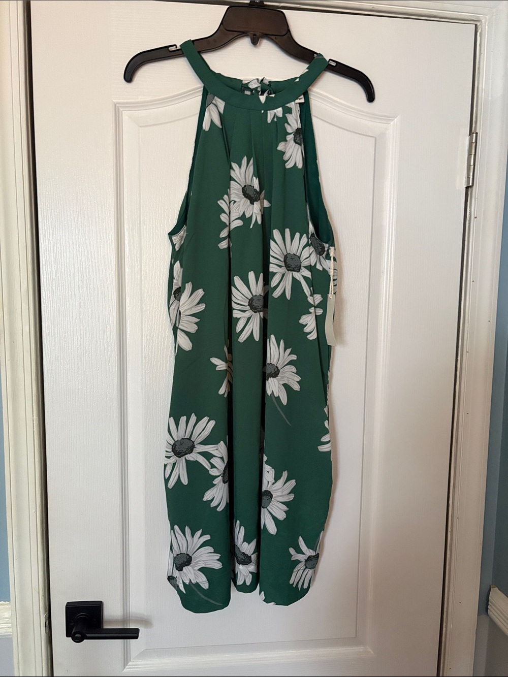 Target Green Floral Halter Midi Dress